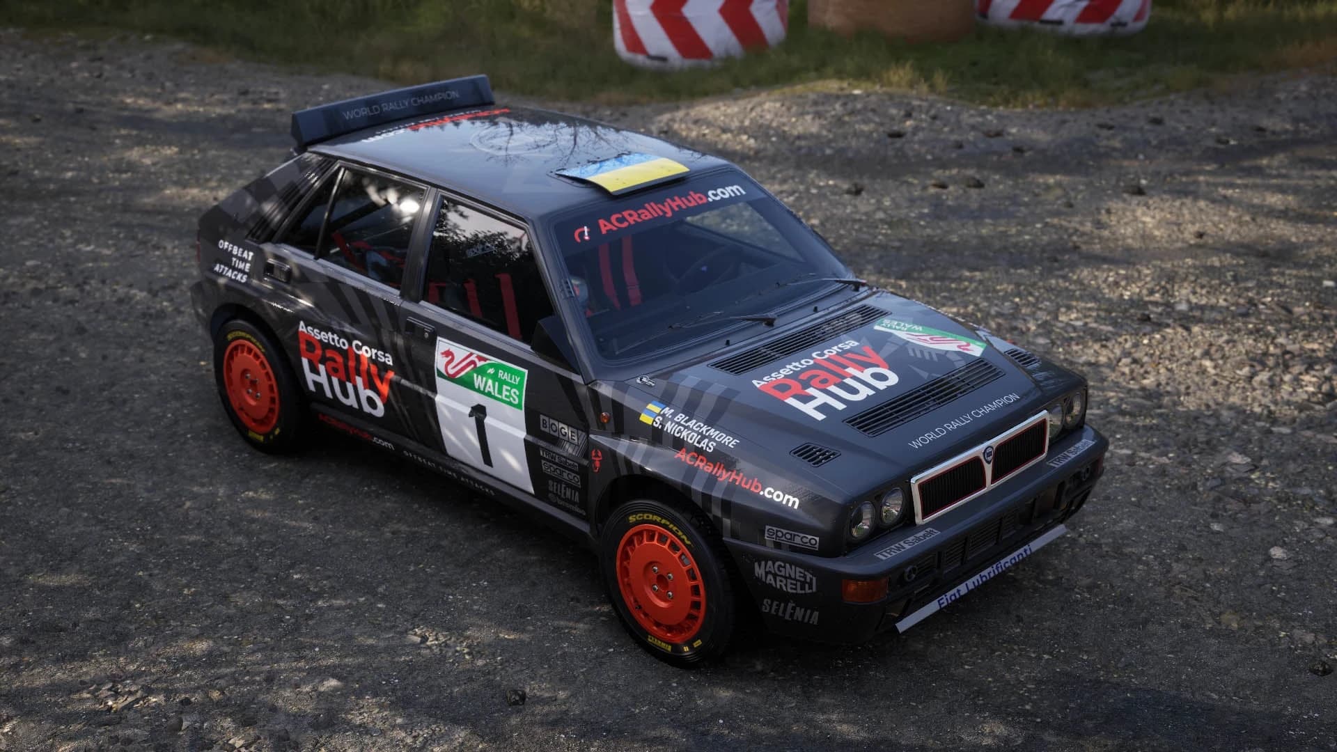 ACRallyHub.com | Darkforce by Max livery for Lancia Delta Integrale Evoluzione in Assetto Corsa Rally – screenshot 2 of 2