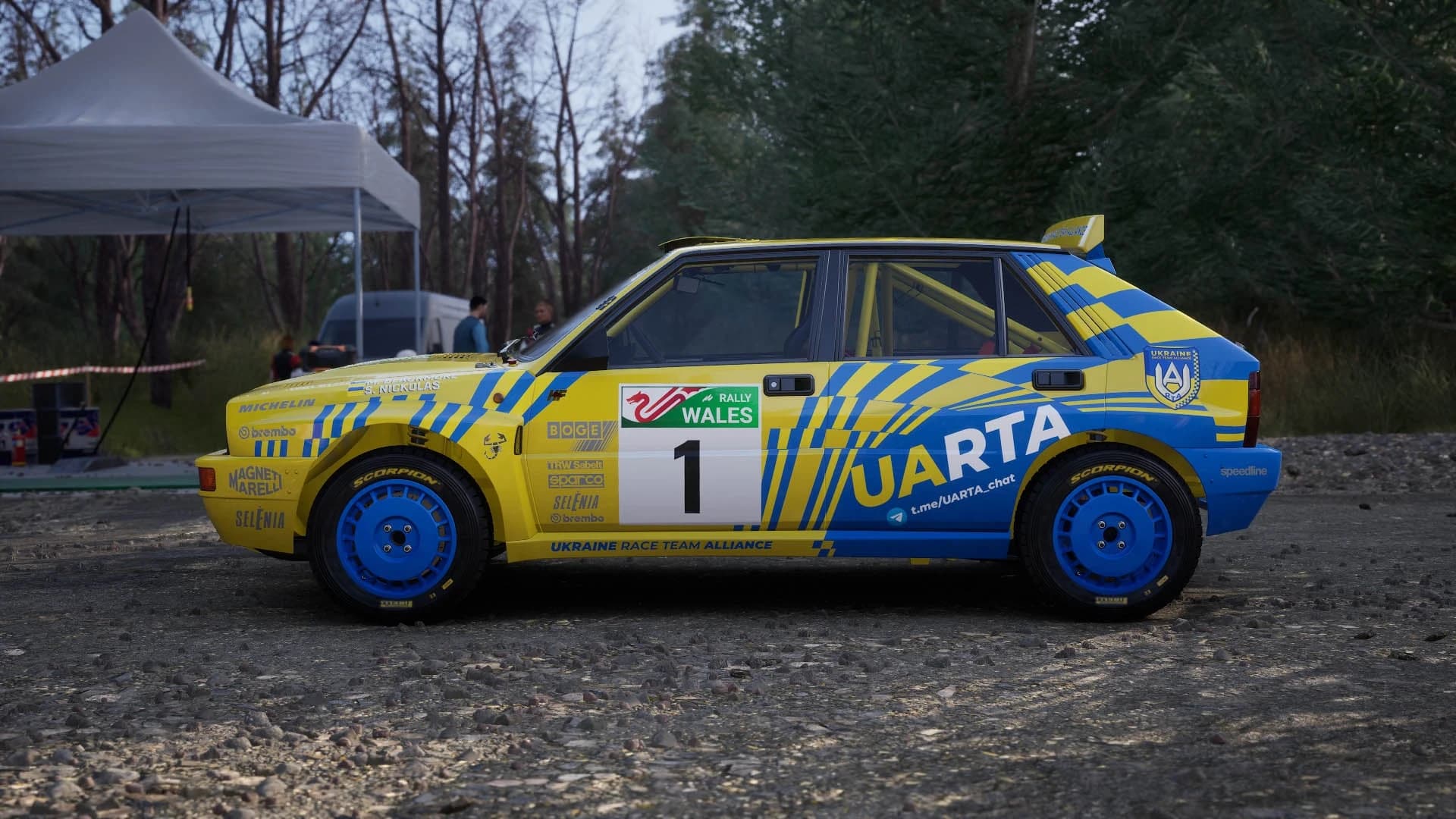 UARTA by MAX livery for Lancia Delta Integrale Evoluzione in Assetto Corsa Rally – screenshot 3 of 3