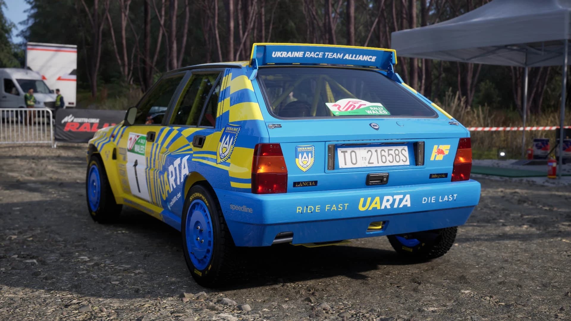 UARTA by MAX livery for Lancia Delta Integrale Evoluzione in Assetto Corsa Rally – screenshot 2 of 3